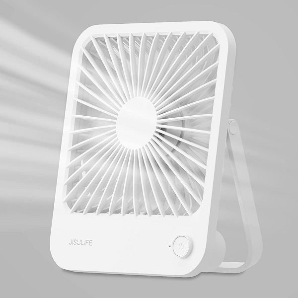 JISULIFE FA26 Rechargeable Ultra Thin Desktop Fan